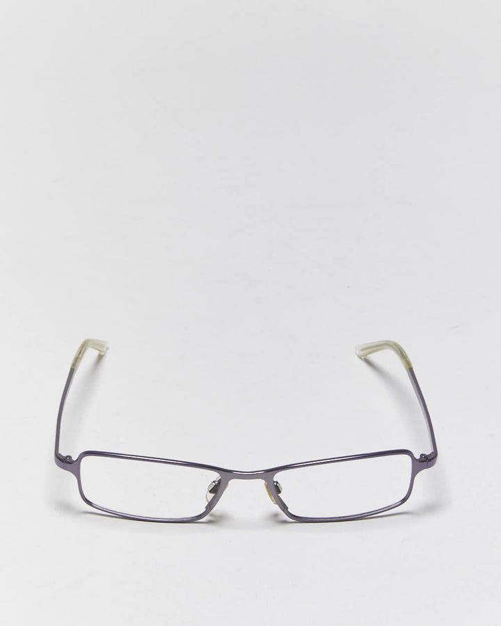 Vintage Y2k 2000s Dolce & Gabbana Purple Skinny Glasses Frames