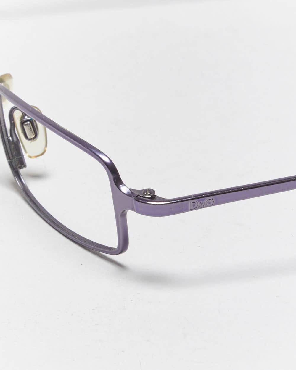 Vintage Y2k 2000s Dolce &amp; Gabbana Purple Skinny Glasses Frames