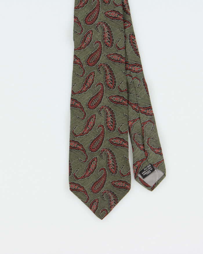 Vintage 1980s Giorgio Armani Paisley Silk Tie
