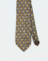 Vintage 1990s Christian Dior Patterned Silk Tie