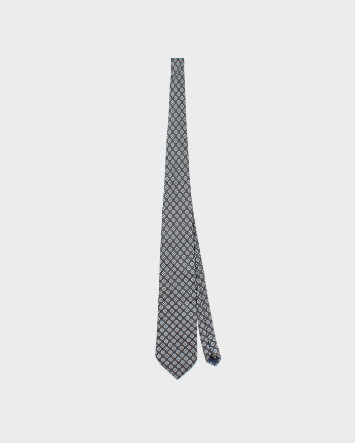 Vintage 1980s Christian Dior Patterned Silk Tie