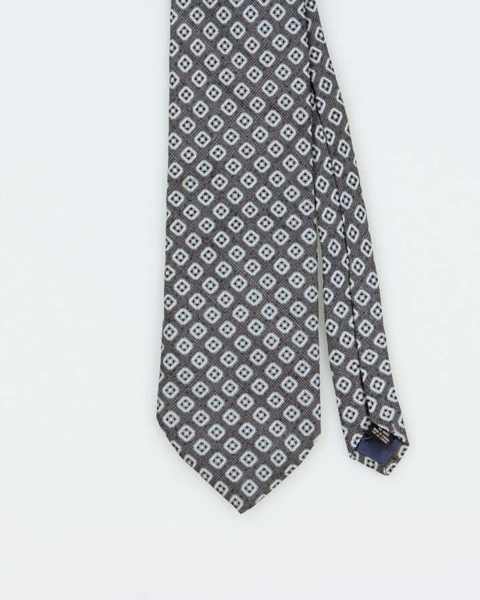 Vintage 1980s Christian Dior Patterned Silk Tie