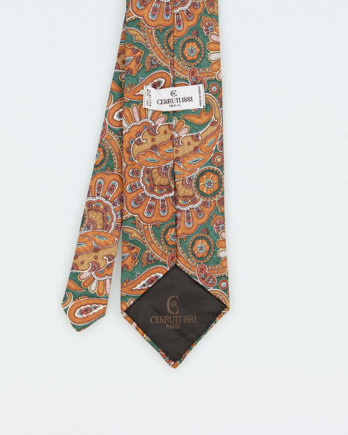 Vintage 1990s Cerutti 1881 Paisley Silk Tie