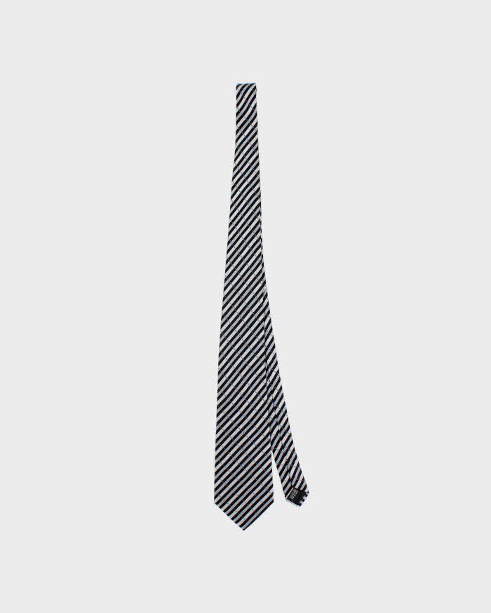 Vintage Y2K 00s Balmain Striped Silk Tie