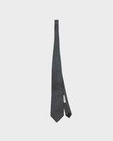 Vintage Y2K 00s Dolce &amp; Gabanna Steel Grey Monogram Silk Tie