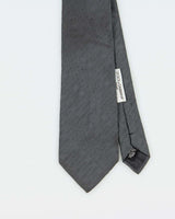 Vintage Y2K 00s Dolce &amp; Gabanna Steel Grey Monogram Silk Tie
