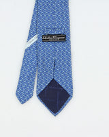 Vintage Salvatore Ferragamo Animal Patterned Italian Made Silk Tie