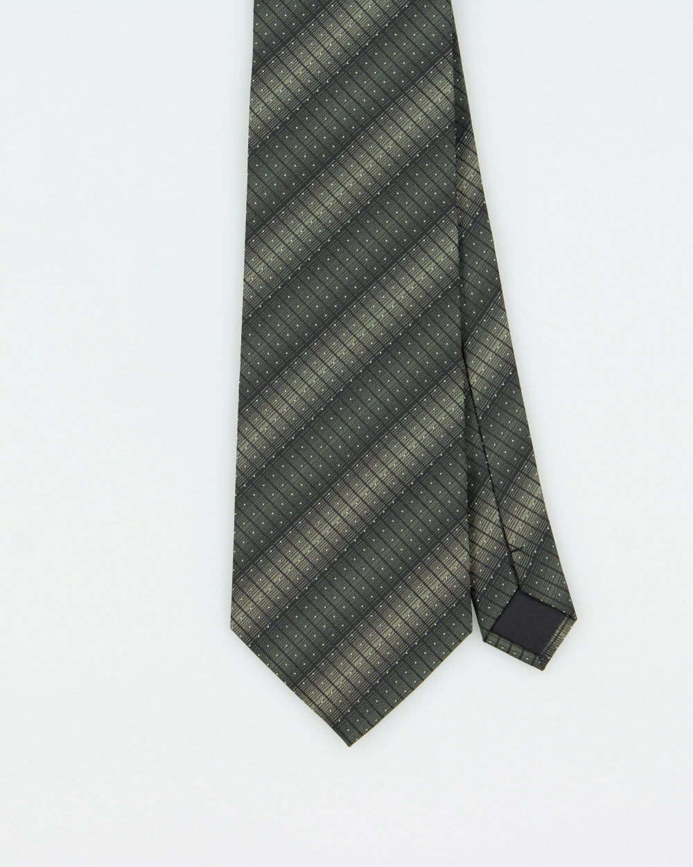 Vintage Y2K 00s Christian Dior Pattern Striped Made In France Silk Tie