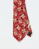 Vintage Y2K 00s Ermenegildo Zegna Floral Italian Made Silk Tie