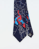 Vintage 1980s Marvel Comics Tie Rack Spider-Man Italian Made Silk Tie