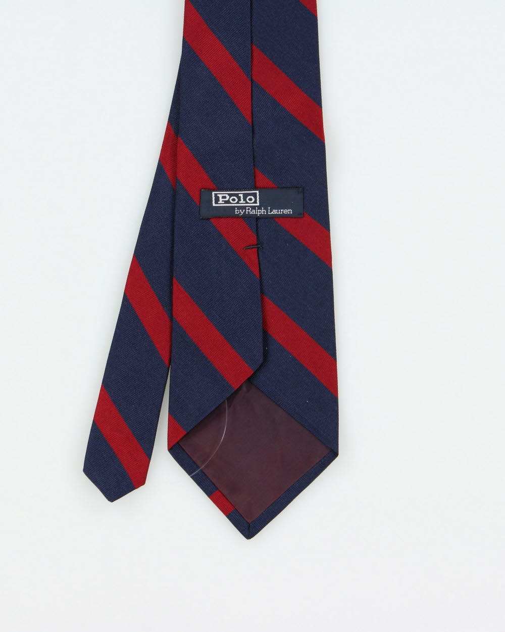 Vintage Y2K 00s Polo Ralph Lauren Striped Hand Made In USA Silk Prep Tie