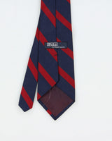 Vintage Y2K 00s Polo Ralph Lauren Striped Hand Made In USA Silk Prep Tie