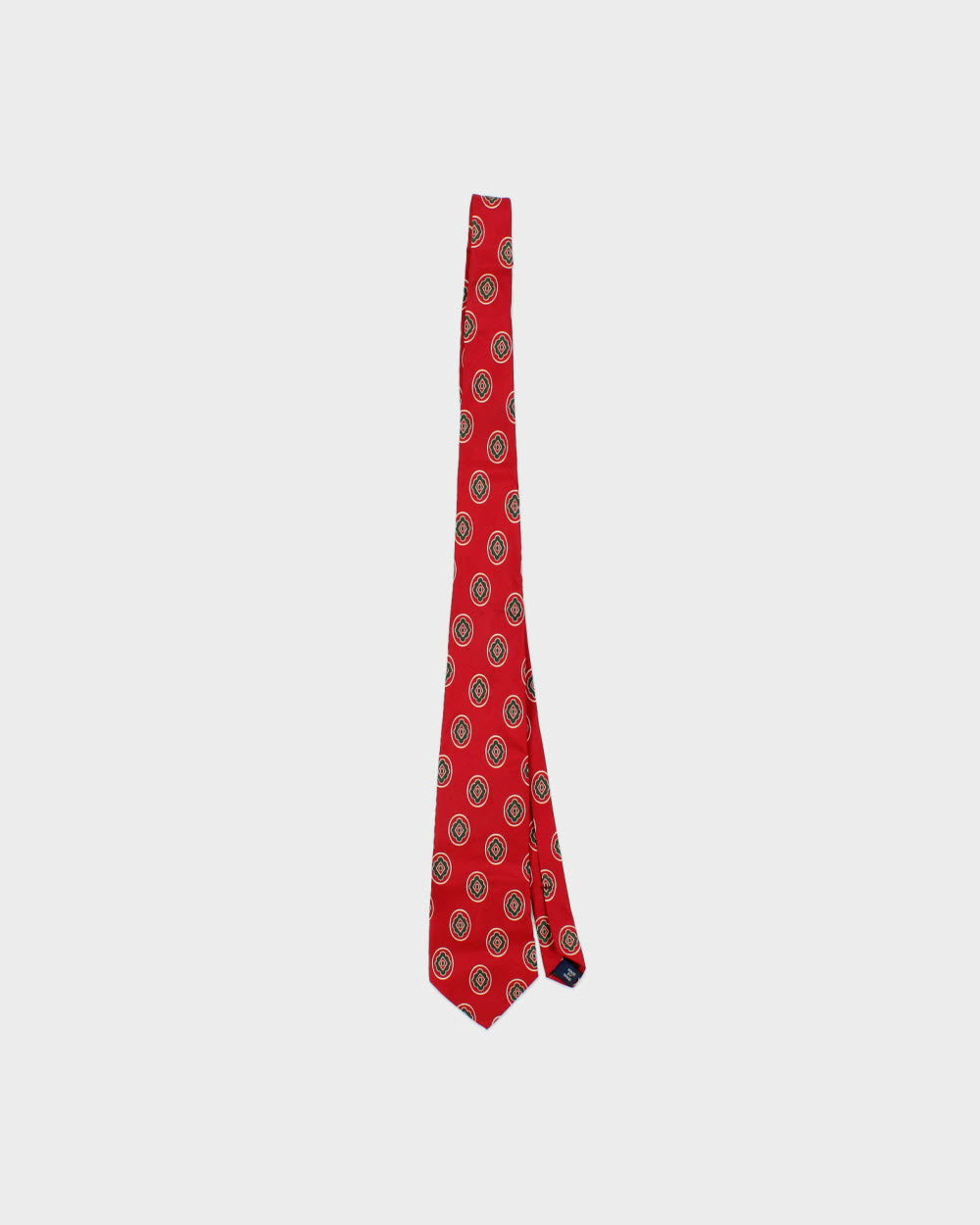 Vintage Y2K 00s Polo Ralph Lauren Hand Made In USA Patterned Silk Tie