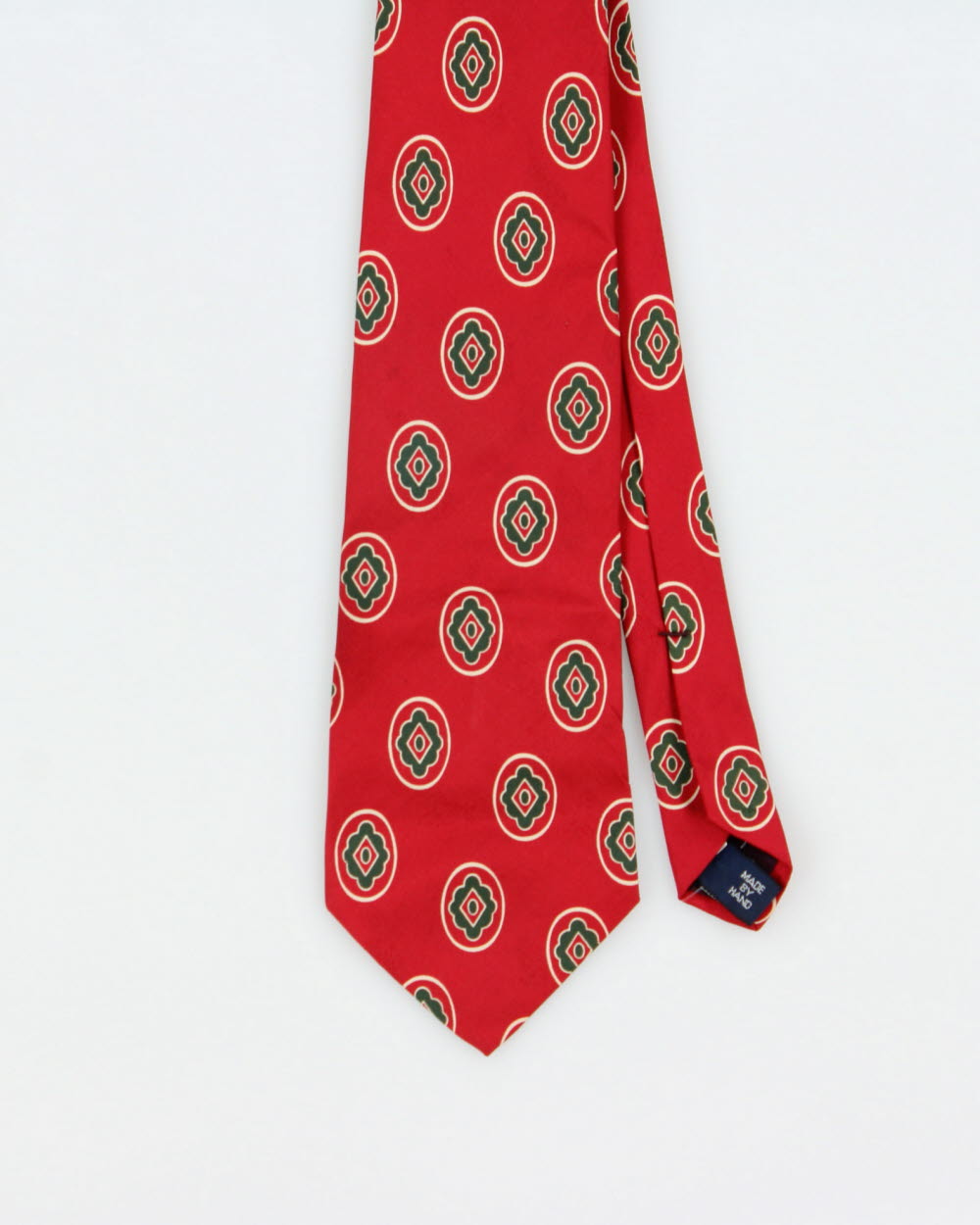 Vintage Y2K 00s Polo Ralph Lauren Hand Made In USA Patterned Silk Tie