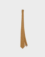 Vintage 1970s Givenchy Monsieur Patterned Made In USA Pure Wool Tie