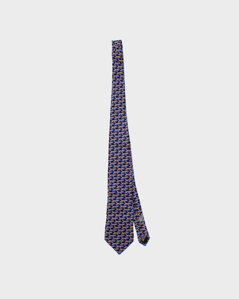 Vintage 1990s Ermenegildo Zegna Patterned Italian Made Silk Tie