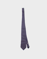 Vintage 1990s Ermenegildo Zegna Patterned Italian Made Silk Tie