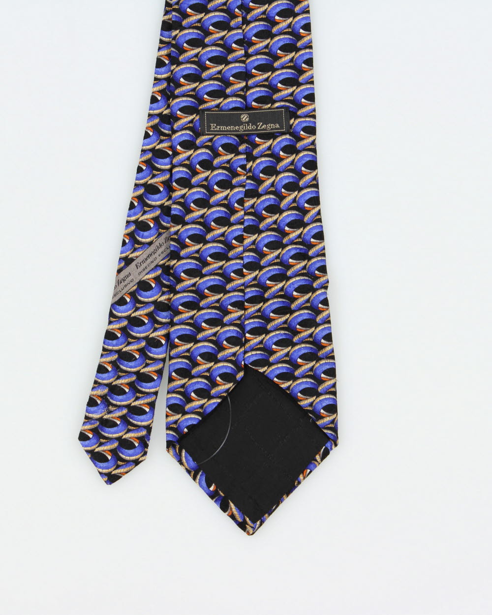 Vintage 1990s Ermenegildo Zegna Patterned Italian Made Silk Tie