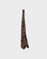 Vintage 1990s Ermenegildo Zegna Paisley Italian Made Woven Silk Tie