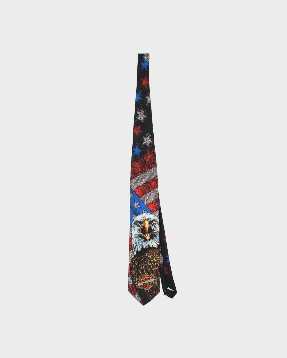 Vintage 1994 Harley Davidson American Eagle Ralph Martin &amp; Co. Wally Wear Made In USA Tie