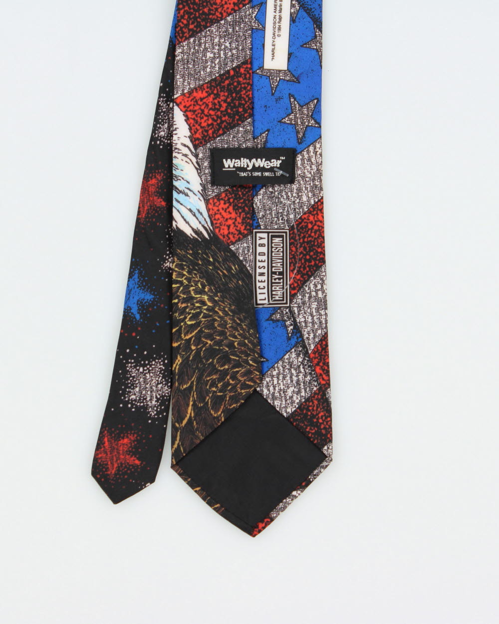 Vintage 1994 Harley Davidson American Eagle Ralph Martin &amp; Co. Wally Wear Made In USA Tie