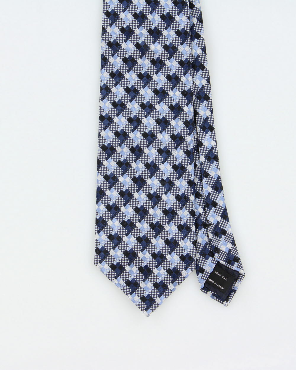 Tom Ford Embroidered Check Silk Tie