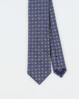 Brioni Square Patterned Hand Made In Italy Silk Tie