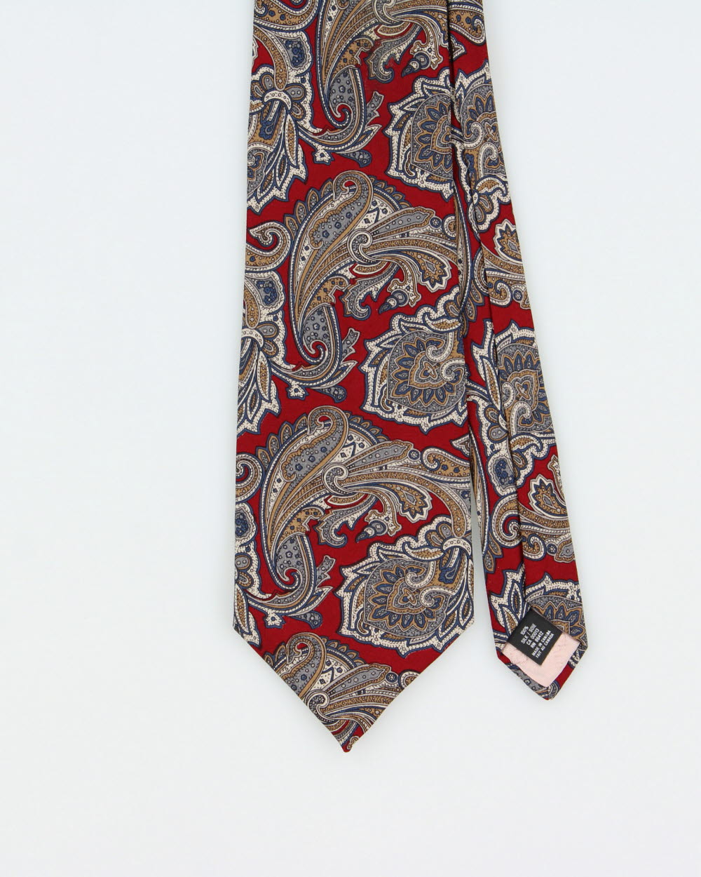 Vintage 1980s Christian Dior Paisley Silk Tie