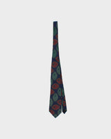 Vintage 1980s Yves Saint Laurent Paisley Badge Silk Tie