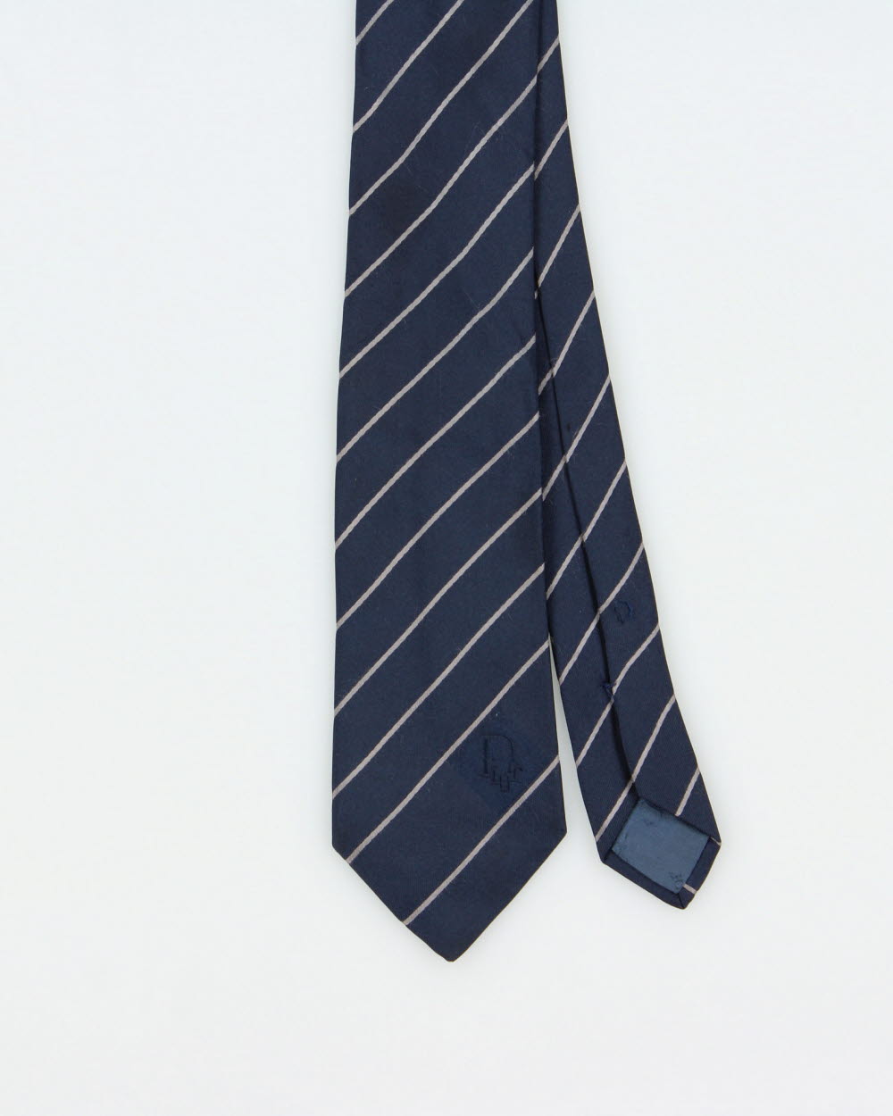Vintage 1970s Christian Dior Striped Silk Prep Tie