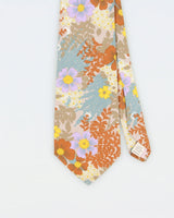 Vintage 1980s Lanvin Paris Floral Patterned Tie