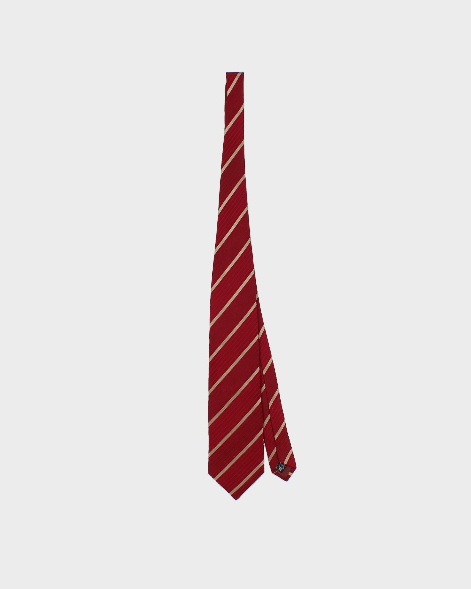 Vintage Y2K 00s Giorgio Armani Striped Silk Prep Tie