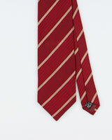 Vintage Y2K 00s Giorgio Armani Striped Silk Prep Tie