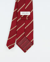 Vintage Y2K 00s Giorgio Armani Striped Silk Prep Tie
