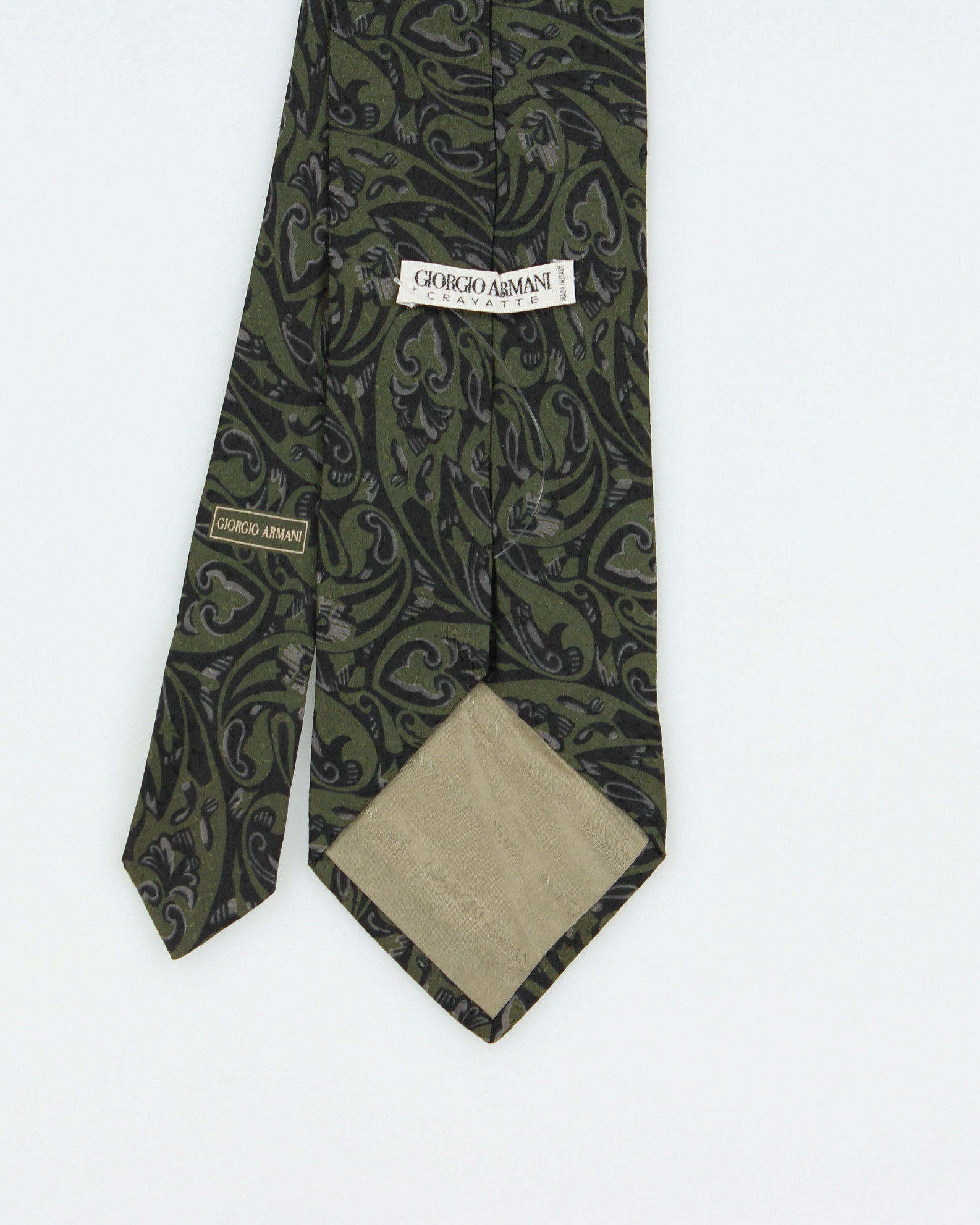 Vintage 1970s Giorgio Armani Paisley Silk Tie