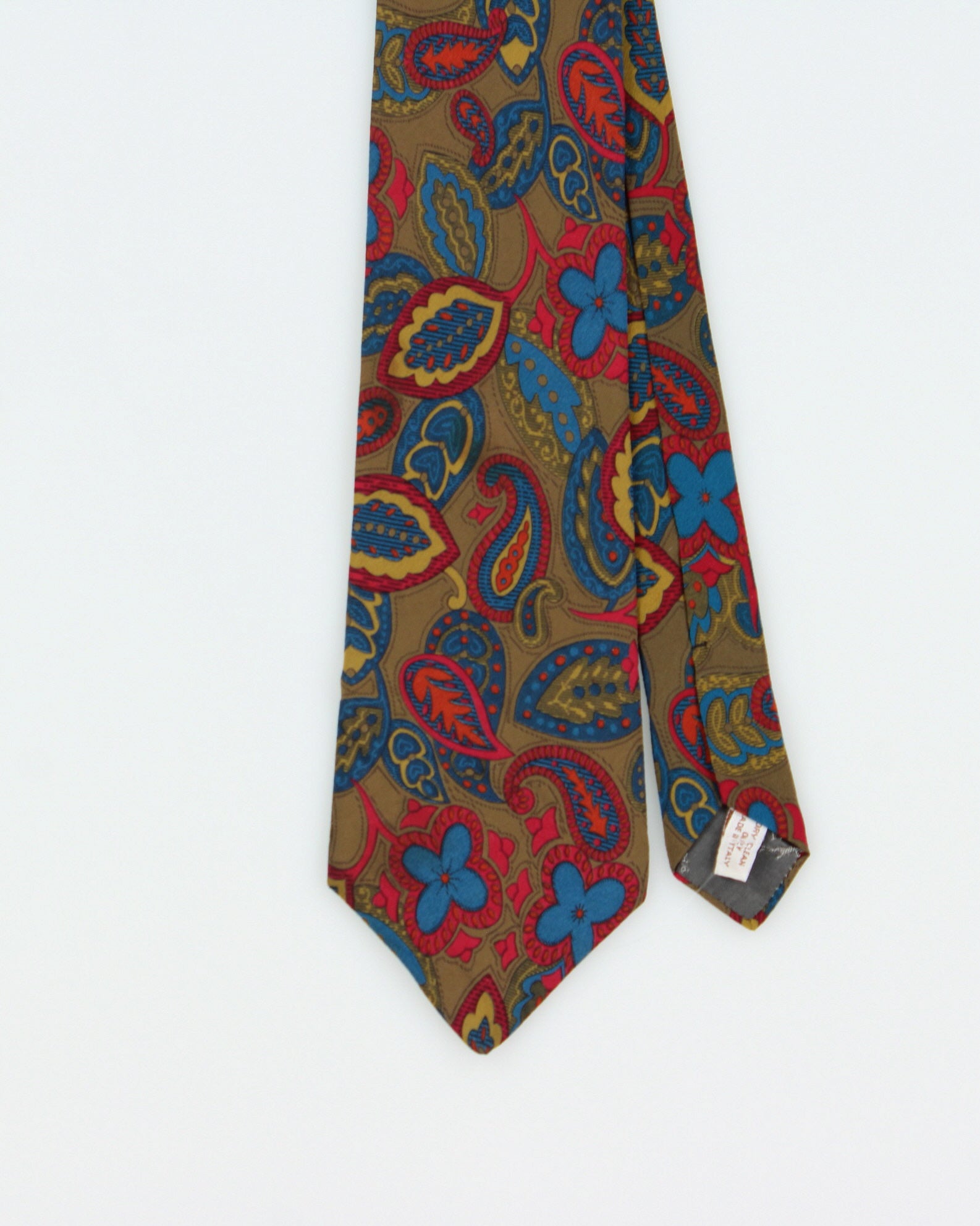Vintage 1980s Longchamp Paisley Silk Tie