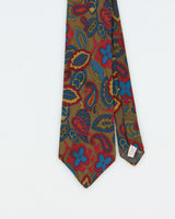 Vintage 1980s Longchamp Paisley Silk Tie