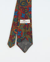 Vintage 1980s Longchamp Paisley Silk Tie