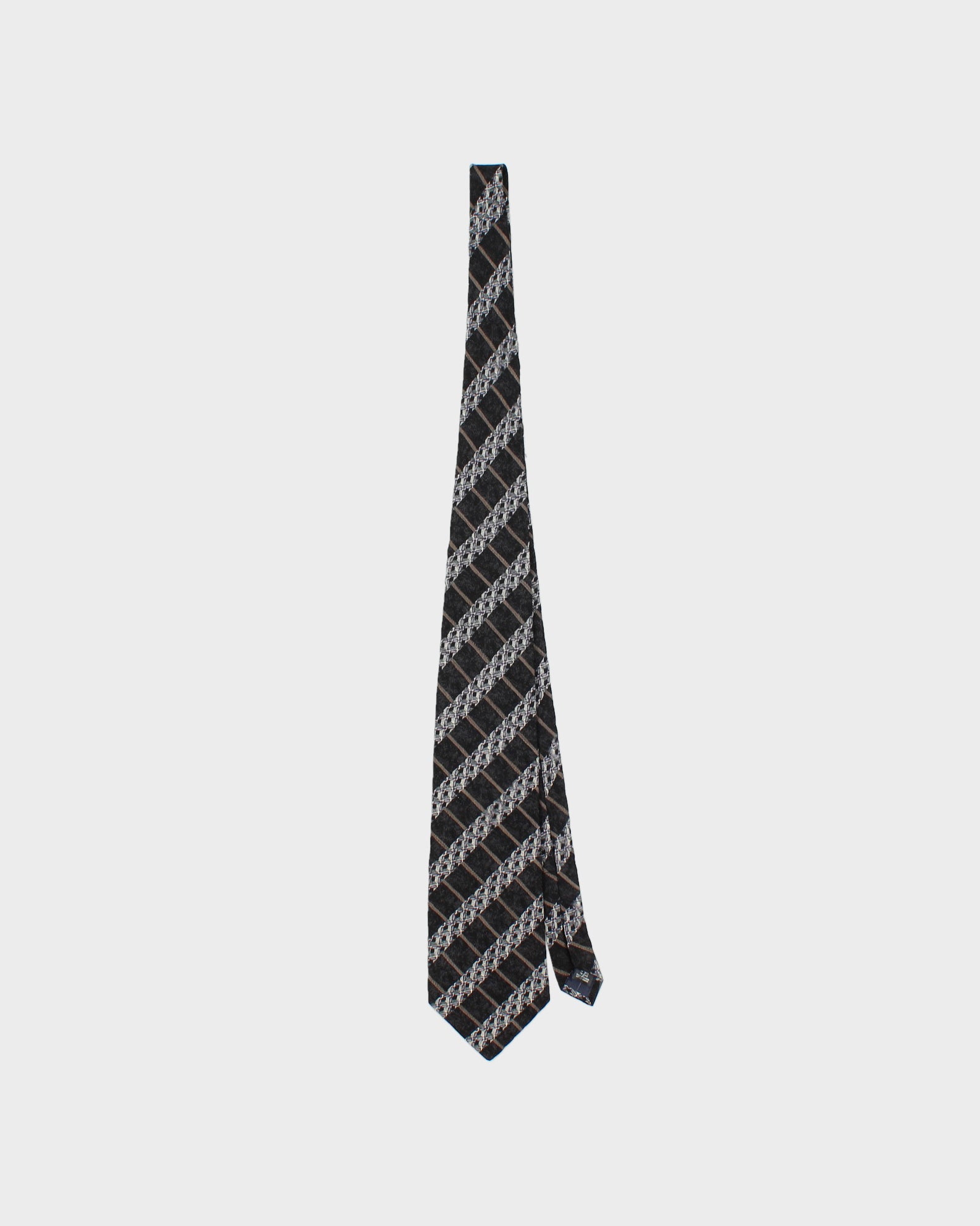 Vintage 1980s Christian Dior Monsieur Patterned Silk Tie