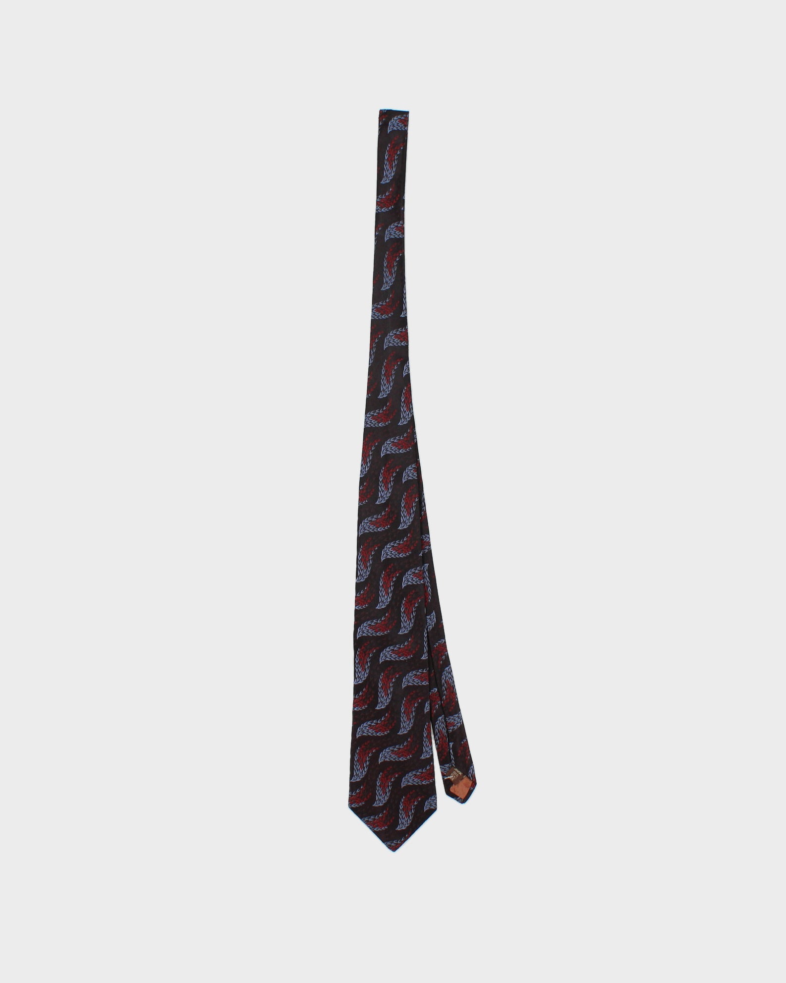 Vintage 1990s Lanvin Paris Patterned Silk Tie