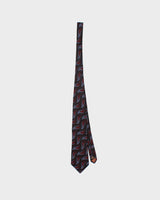 Vintage 1990s Lanvin Paris Patterned Silk Tie