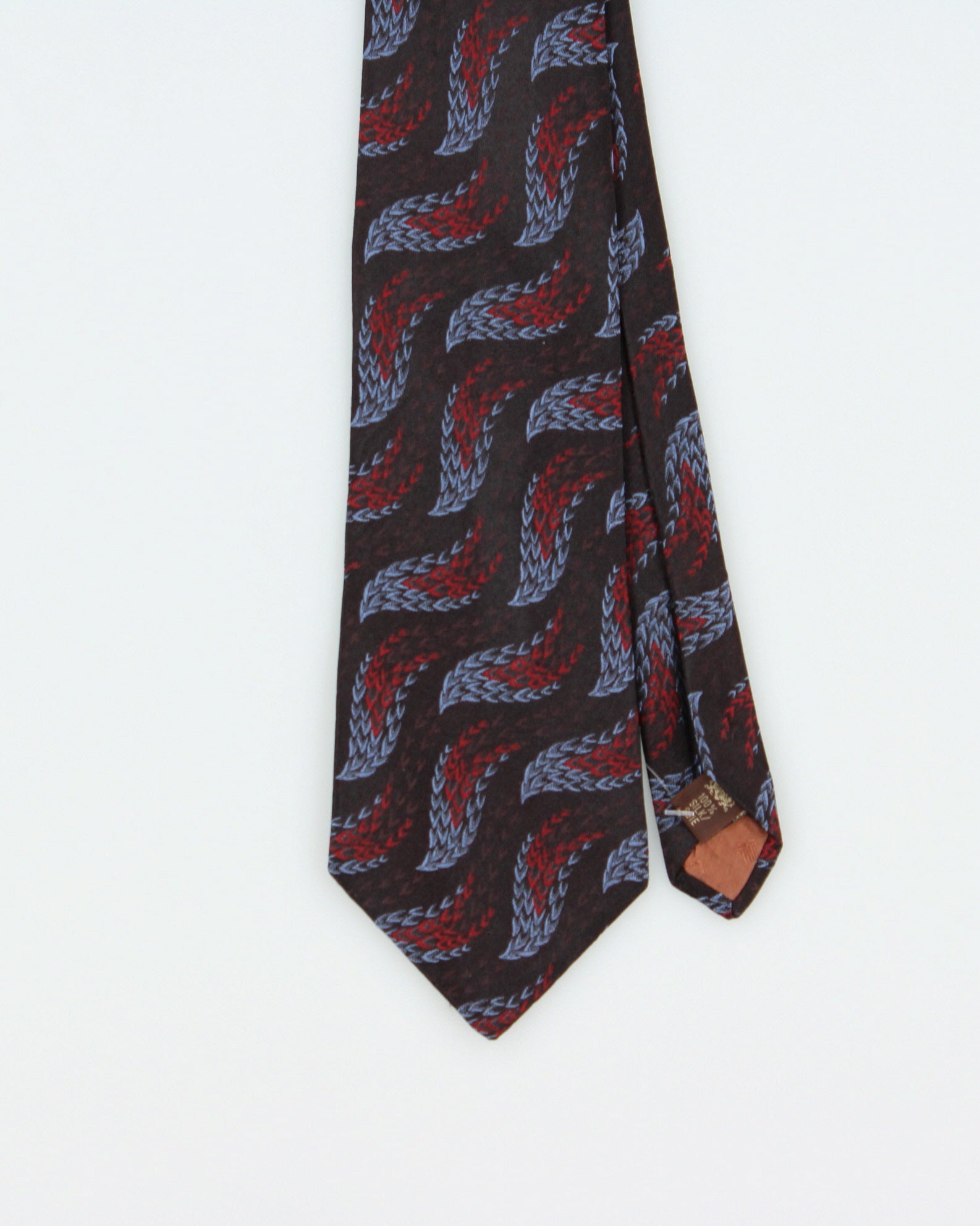 Vintage 1990s Lanvin Paris Patterned Silk Tie