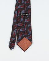 Vintage 1990s Lanvin Paris Patterned Silk Tie