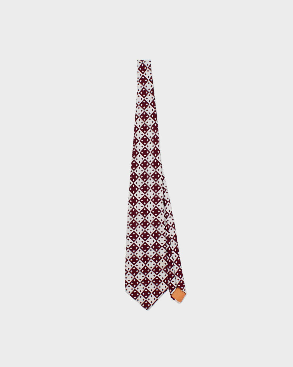Vintage 1970s Yves Saint Laurent Check Pattern Tie
