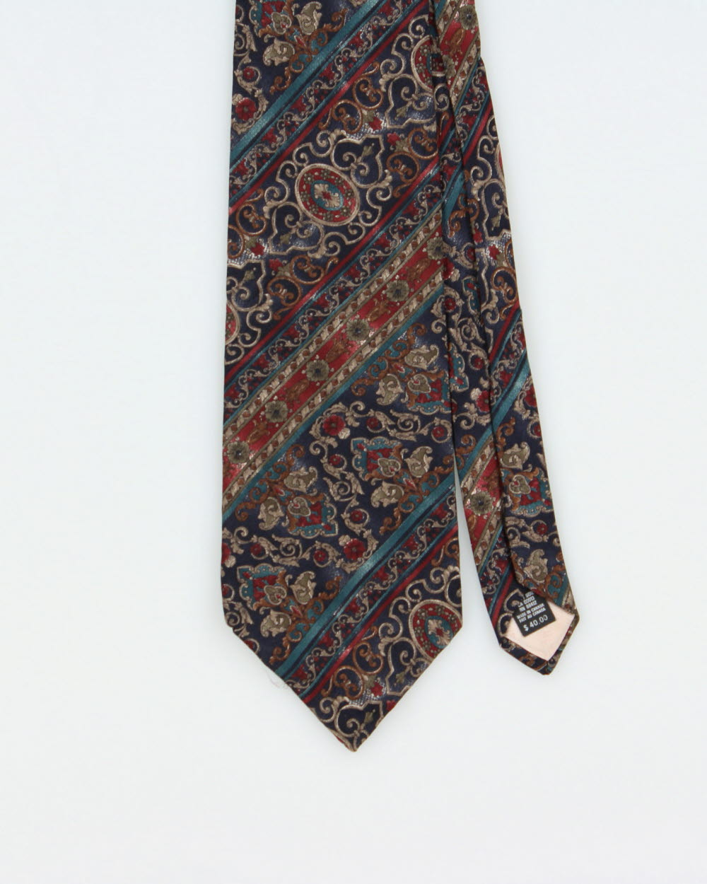 Vintage 1980s Christian Dior Monsieur Baroque Silk Tie