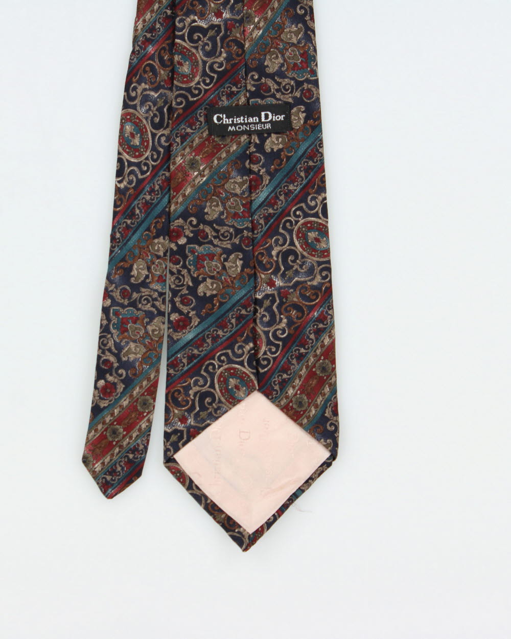 Vintage 1980s Christian Dior Monsieur Baroque Silk Tie