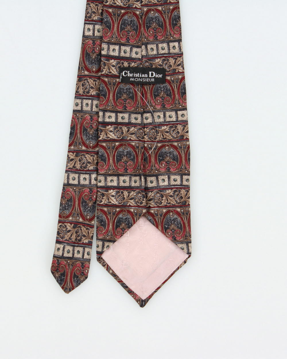 Vintage 1980s Christian Dior Monsieur Baroque Silk Tie