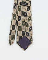 Vintage 1980s Christian Dior Monsieur Baroque Patch Silk Tie