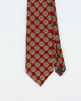 Vintage 1980s Christian Dior Monsieur Check Emblem Silk Tie