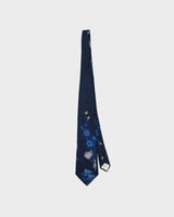 Vintage 1970s Christian Dior Monsieur Embroidered Pond Life Tie